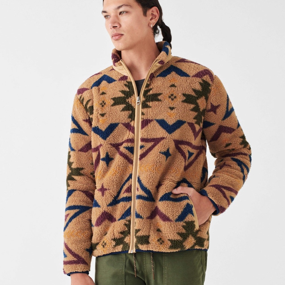 Faherty Multicolor Patterned Jacket - image 1